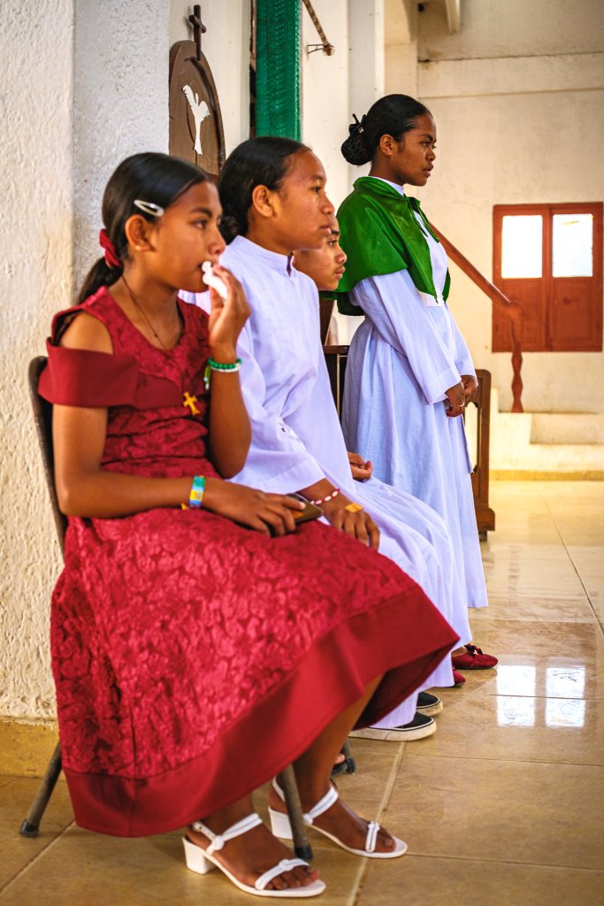 Rytas Maubisse bažnyčioje.