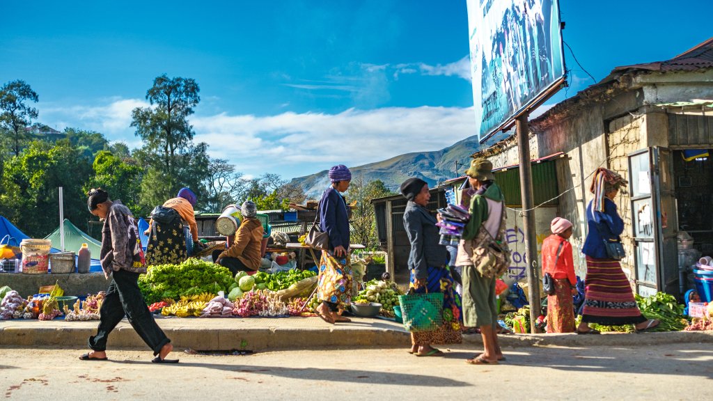 Turgaus prekiautojai.